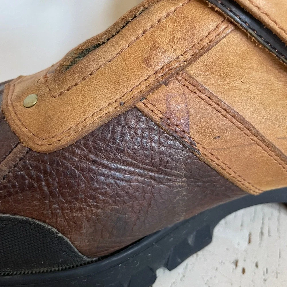 Polo Ralph Lauren Conquest HI III Mens Brown Leather Duck Boots Size 13D READ